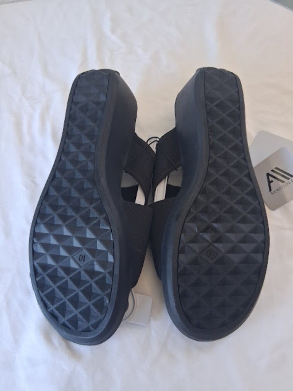 Aerosoles women's size 10 black Aerosoles slip-on sandals - Picture 4 of 9